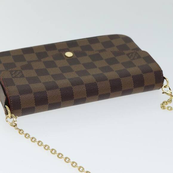LOUIS VUITTON Damier Ebene Pochette Felice Shoulder Wallet N63032 - Picture 6 of 16